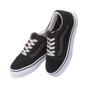 Vans Old Skool Black Glitter Side Stripe Pre-school